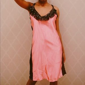 Custom made satin dress